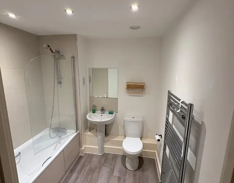 Completed bathroom renovation